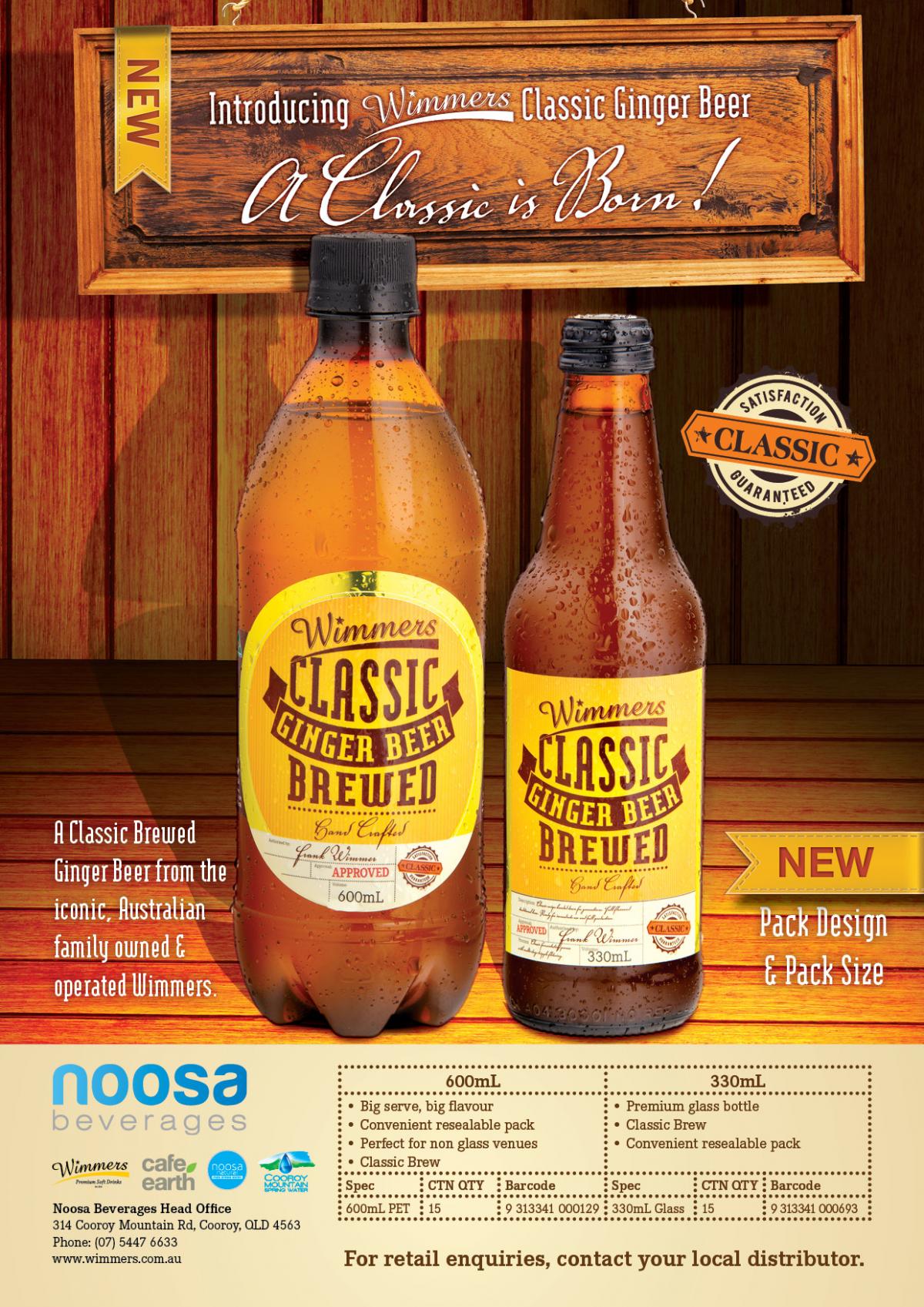 Wimmers Ginger Beer Trade Presenter